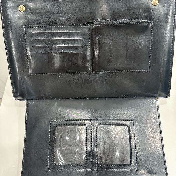 Ralph Lauren Black and Brown Women's Bag. Vintage mini leather briefcase. - Picture 4 of 8